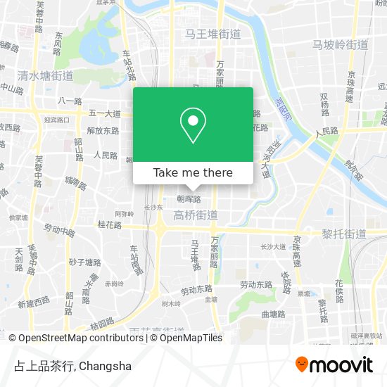 占上品茶行 map