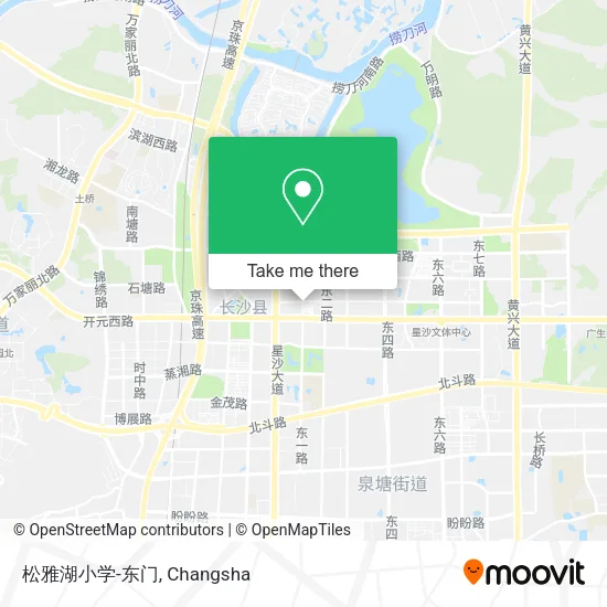 松雅湖小学-东门 map