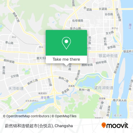 蔚然锦和连锁超市(合悦店) map
