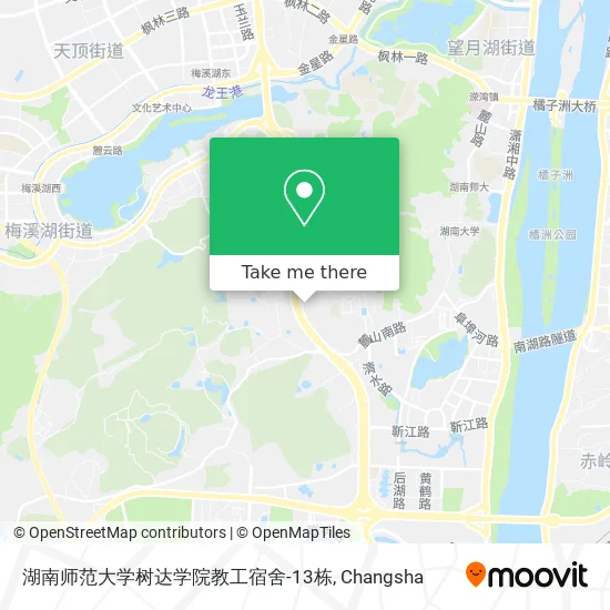 湖南师范大学树达学院教工宿舍-13栋 map