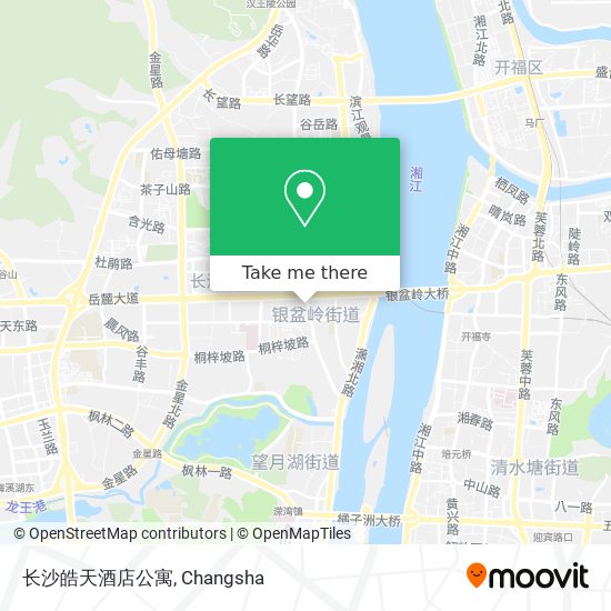 长沙皓天酒店公寓 map