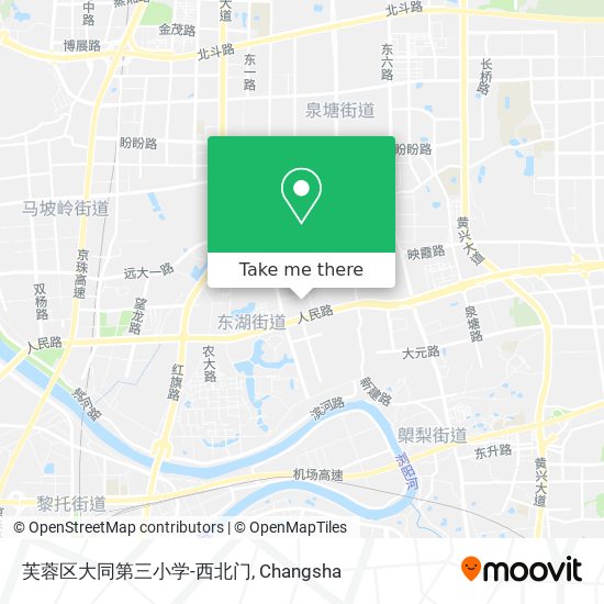 芙蓉区大同第三小学-西北门 map