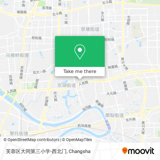 芙蓉区大同第三小学-西北门 map