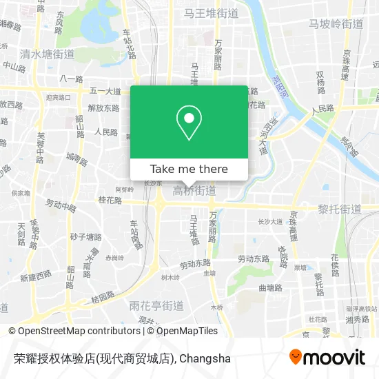 荣耀授权体验店(现代商贸城店) map
