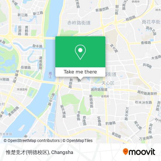 惟楚竞才(明德校区) map