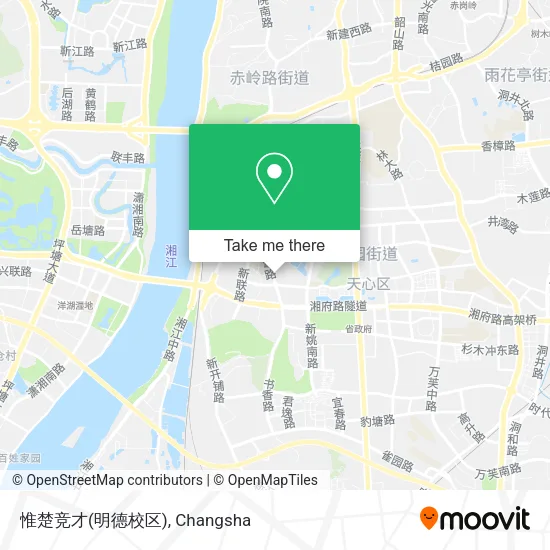 惟楚竞才(明德校区) map