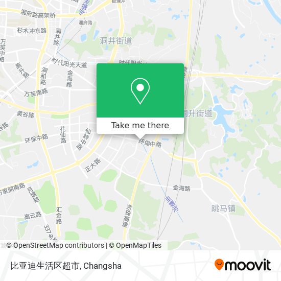 比亚迪生活区超市 map