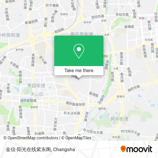金信·阳光在线紫东阁 map