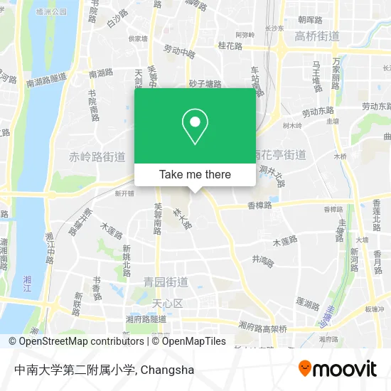 中南大学第二附属小学 map