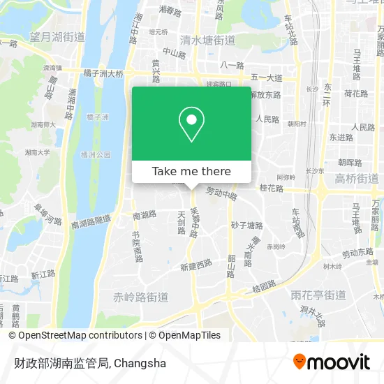 财政部湖南监管局 map