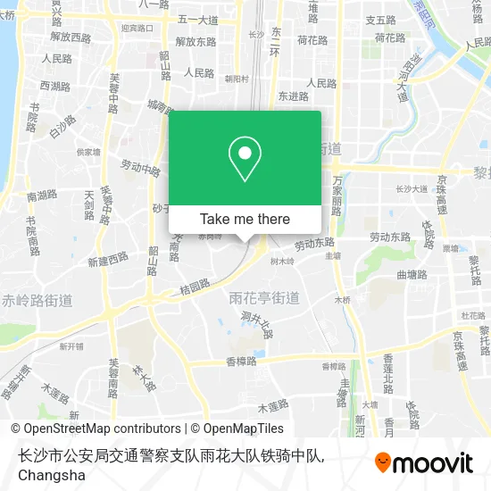长沙市公安局交通警察支队雨花大队铁骑中队 map