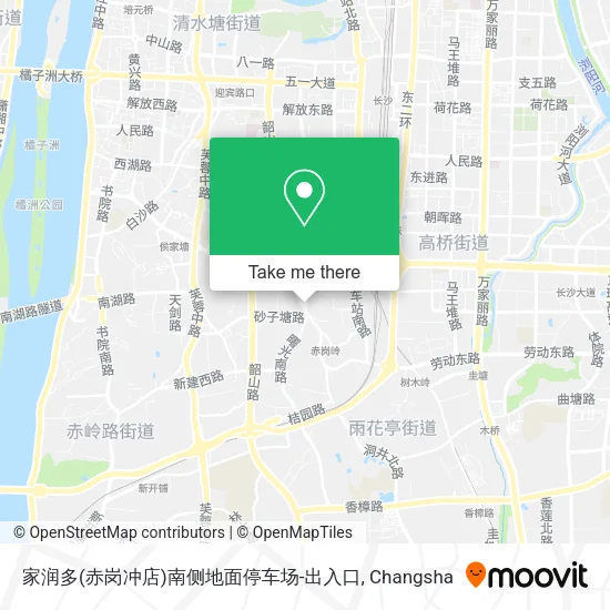 家润多(赤岗冲店)南侧地面停车场-出入口 map