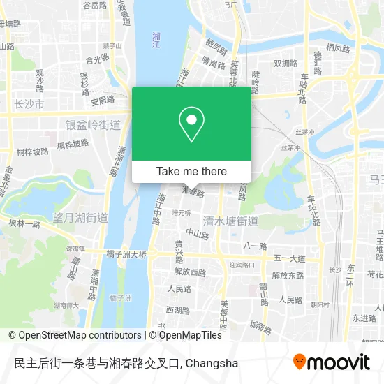 民主后街一条巷与湘春路交叉口 map