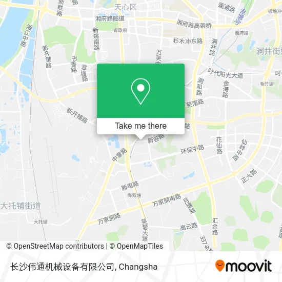 长沙伟通机械设备有限公司 map