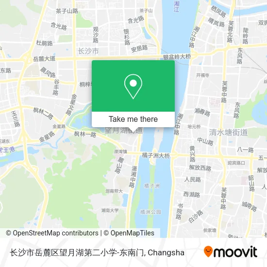 长沙市岳麓区望月湖第二小学-东南门 map