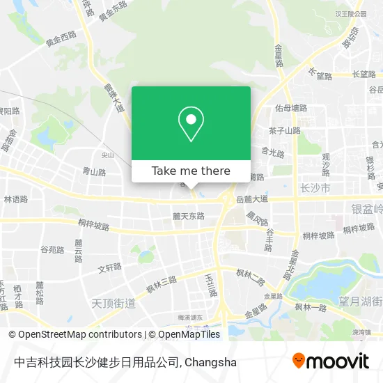 中吉科技园长沙健步日用品公司 map