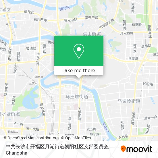 中共长沙市开福区月湖街道朝阳社区支部委员会 map
