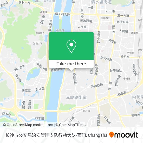 长沙市公安局治安管理支队行动大队-西门 map