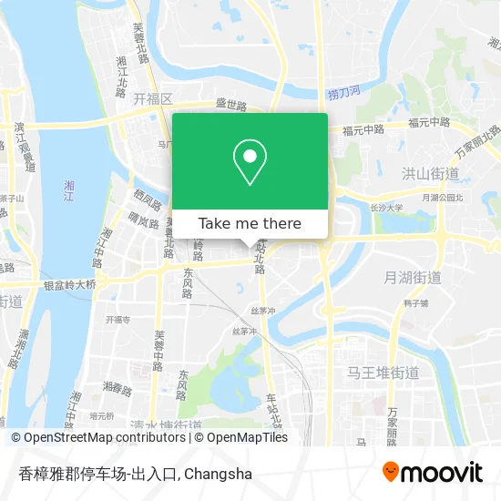香樟雅郡停车场-出入口 map