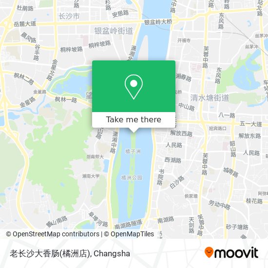 老长沙大香肠(橘洲店) map