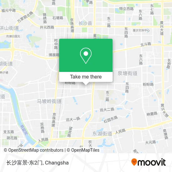 长沙富景-东2门 map