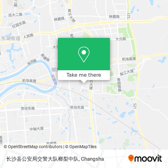长沙县公安局交警大队榔梨中队 map