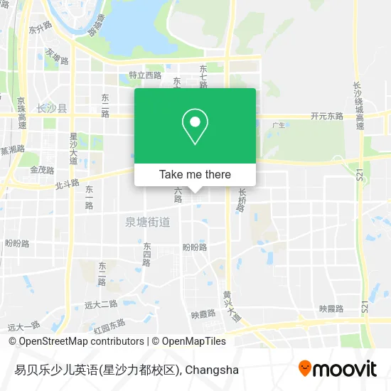 易贝乐少儿英语(星沙力都校区) map