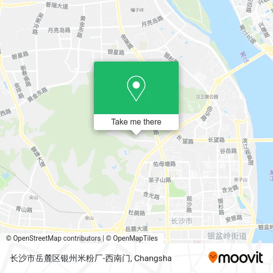 长沙市岳麓区银州米粉厂-西南门 map
