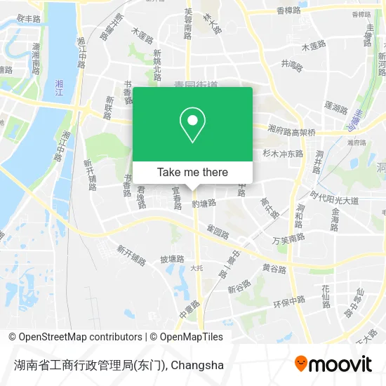 湖南省工商行政管理局(东门) map