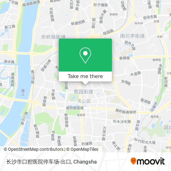 长沙市口腔医院停车场-出口 map