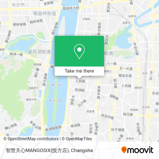 智慧天心MANGOSIX(悦方店) map