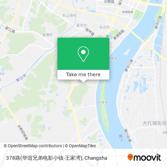 378路(华谊兄弟电影小镇-王家湾) map