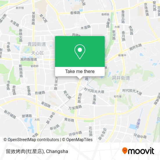 留效烤肉(红星店) map