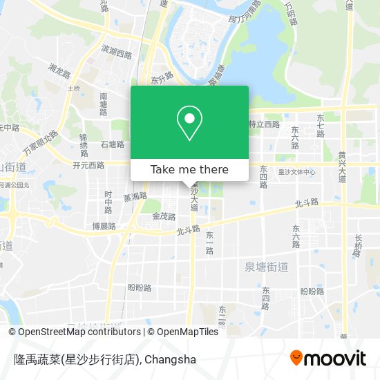 隆禹蔬菜(星沙步行街店) map