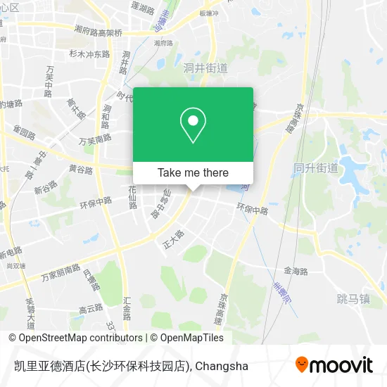 凯里亚德酒店(长沙环保科技园店) map