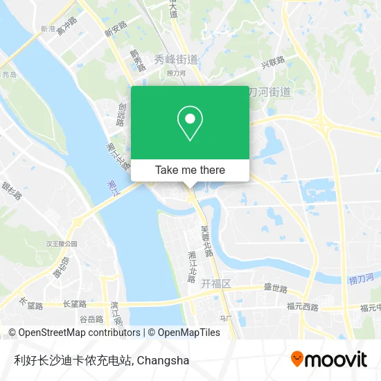 利好长沙迪卡侬充电站 map