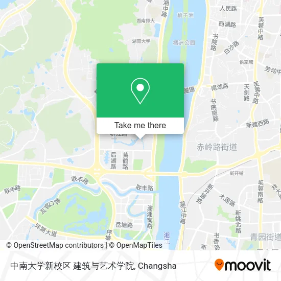 中南大学新校区 建筑与艺术学院 map