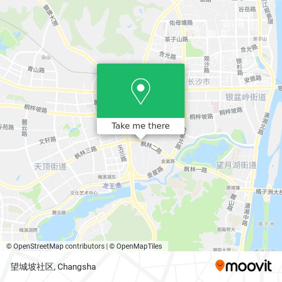望城坡社区 map