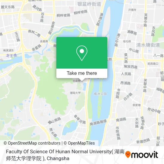 Faculty Of Science Of Hunan Normal University( 湖南师范大学理学院 ) map