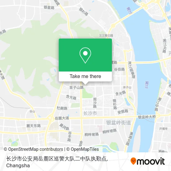 长沙市公安局岳麓区巡警大队二中队执勤点 map