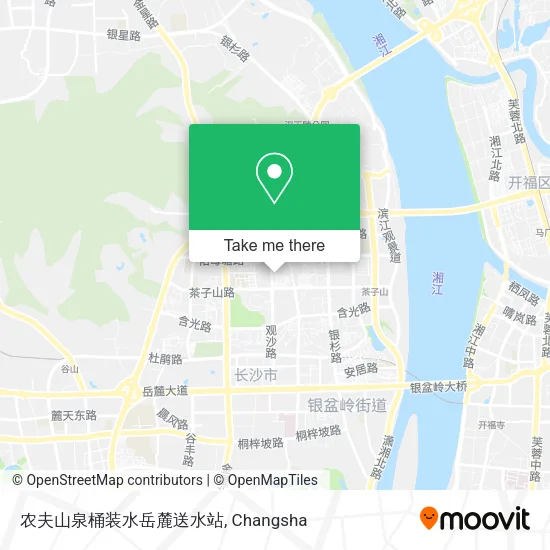 农夫山泉桶装水岳麓送水站 map