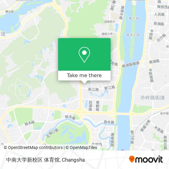 中南大学新校区 体育馆 map