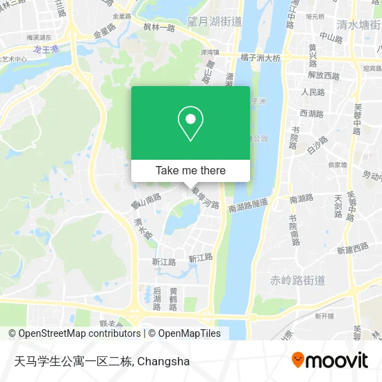 天马学生公寓一区二栋 map