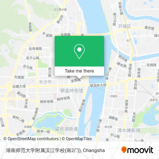 湖南师范大学附属滨江学校(南2门) map