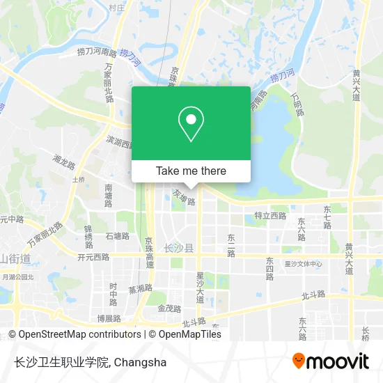 长沙卫生职业学院 map