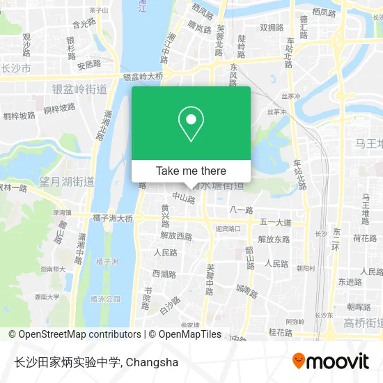 长沙田家炳实验中学 map