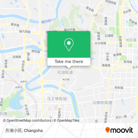 月湖小区 map