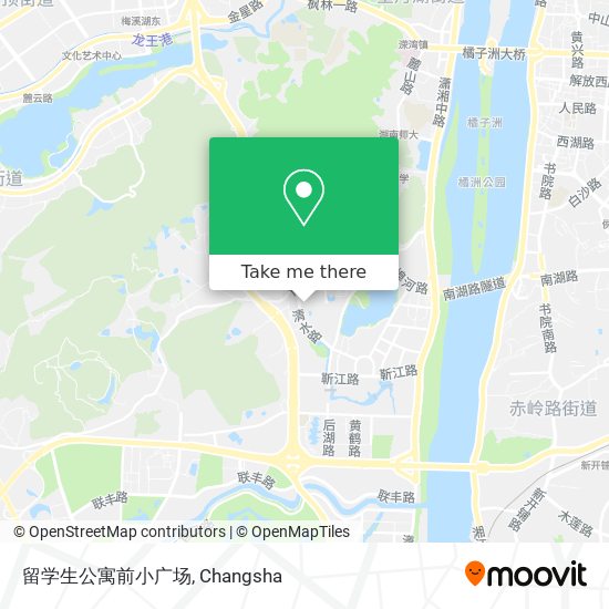 留学生公寓前小广场 map