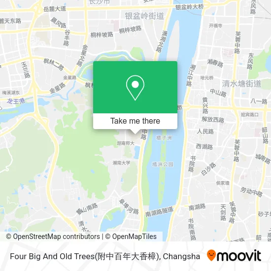 Four Big And Old Trees(附中百年大香樟) map