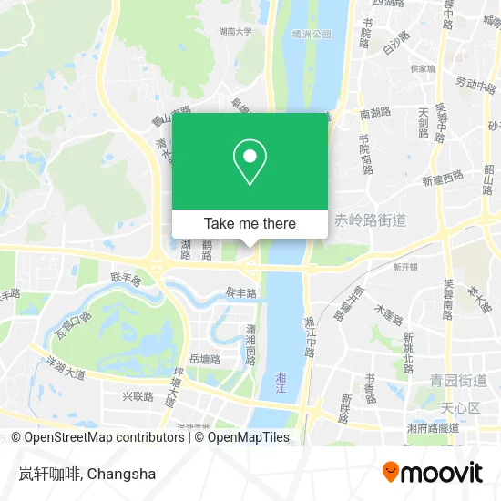 岚轩咖啡 map